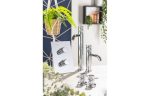 Abode Kite Basin Mixer Brass - Contemporary Chrome Finish - Image 2